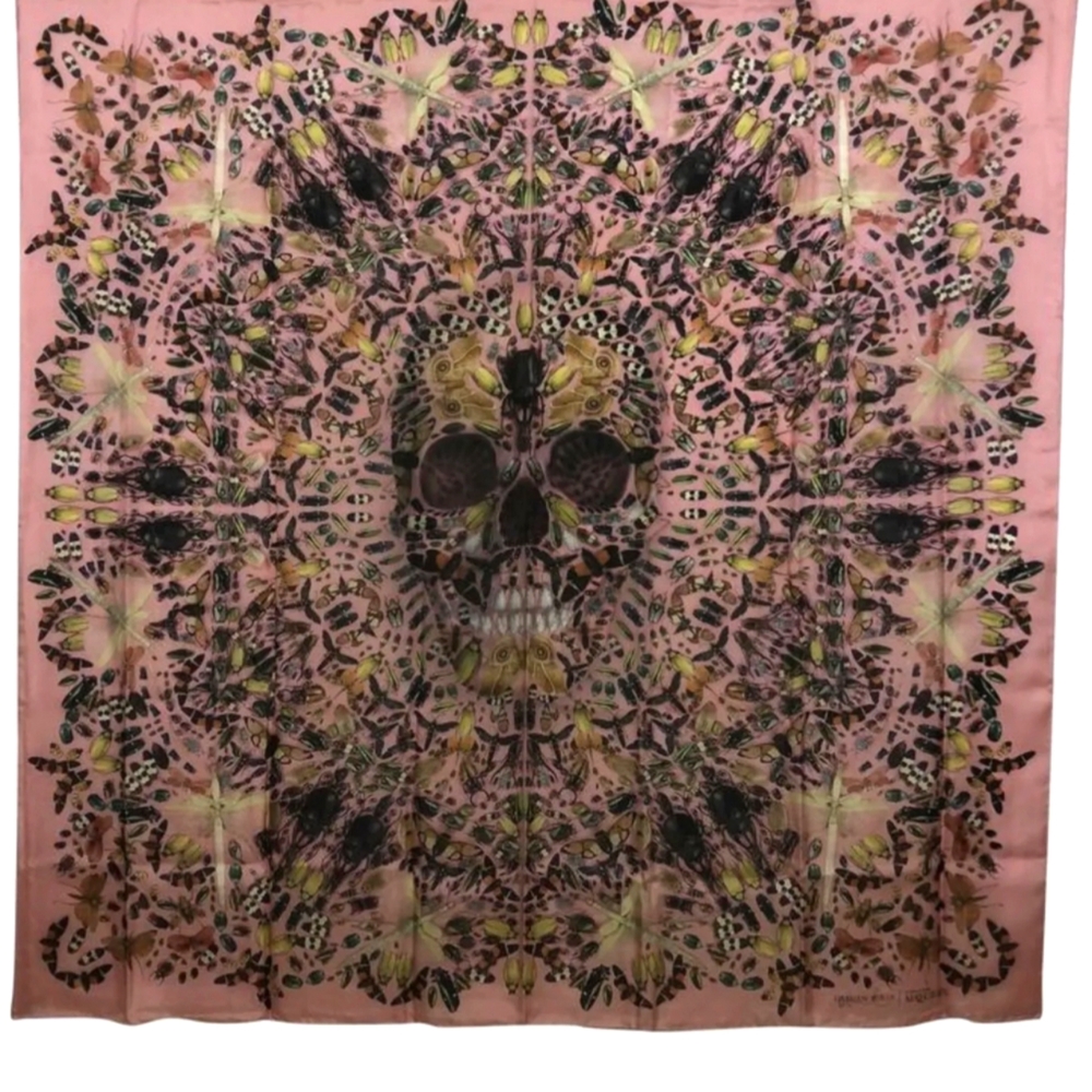 Alexander McQueen and Damien Hirst scarf